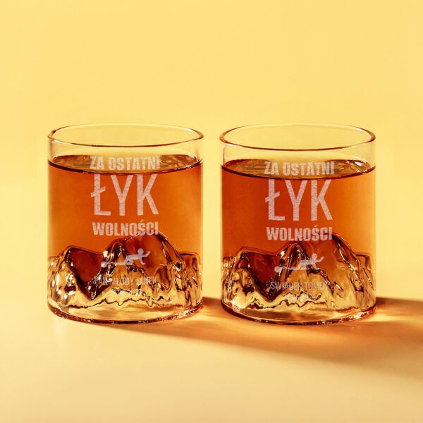 Zestaw szklanek do whisky 2 szt. z personalizacją UPOMINKI NA WIECZÓR KAWALERSKI