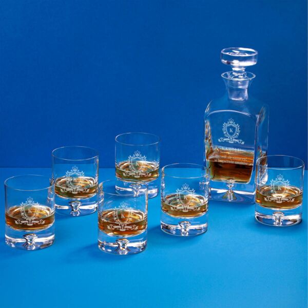 Personalizowany zestaw do whisky 7 el. PREZENT DLA KONESERA ALKOHOLU