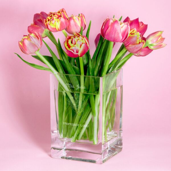 Personalizowany wazon na kwiaty 15 cm DLA MIŁOŚNIKA ROŚLIN 