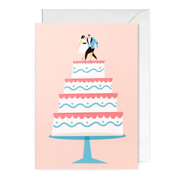 Kartka ślubna WEDDING CAKE