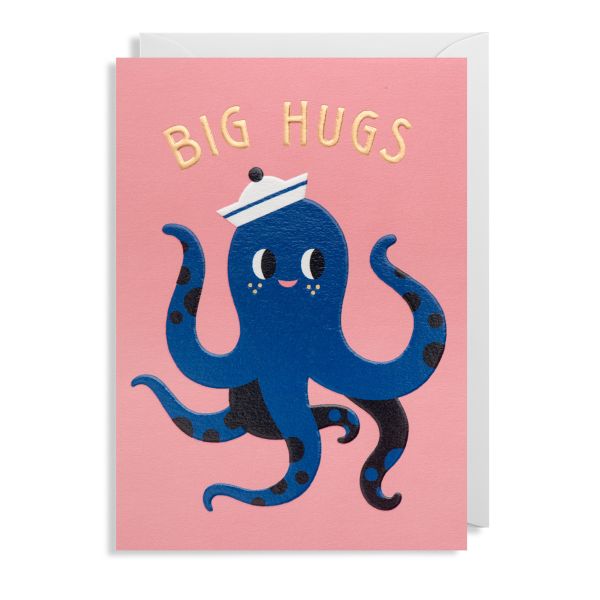 Kartka z ośmiornicą BIG HUGS