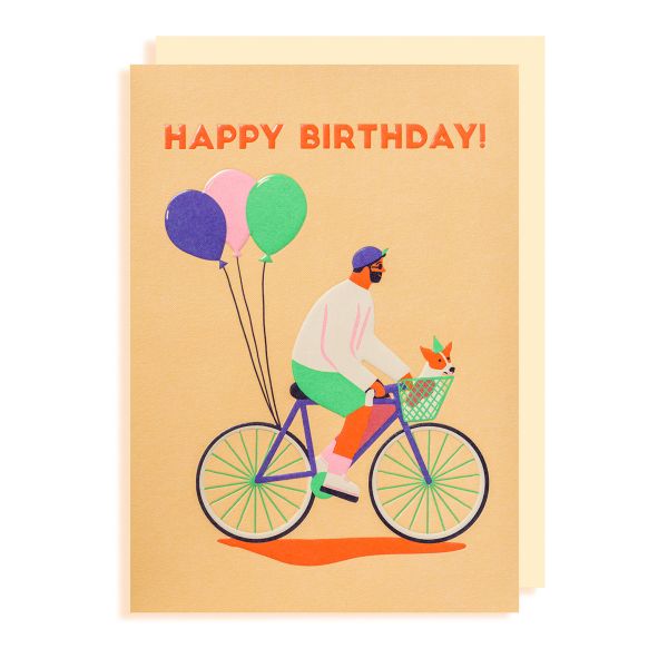 Kartka urodzinowa dla rowerzysty HAPPY BIRTHDAY