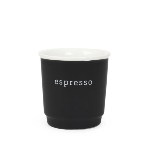 Kubek do espresso czarny 0,1 NA PREZENT