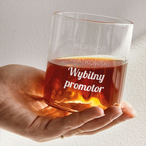 Personalizowana szklanka do whisky PREZENT DLA PROMOTORA