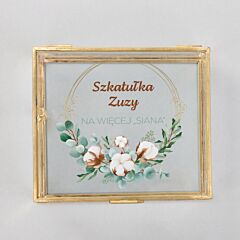 Szkatułka 13x11x5 cm personalizowana PREZENT Z OKAZJI AWANSU