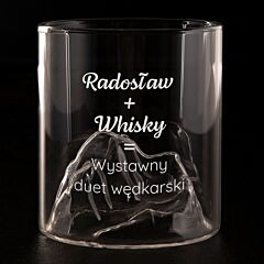 Szklanka do whisky z personalizacją DLA WĘDKARZA