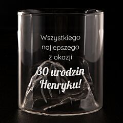 Szklanka do whisky z personalizacją PREZENT NA 30 URODZINY