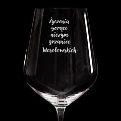 Personalizowany zestaw kieliszków do wina ŚWIĄTECZNY PREZENT