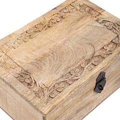 Duża drewniana szkatułka z personalizacją PREZENT Z OKAZJI AWANSU