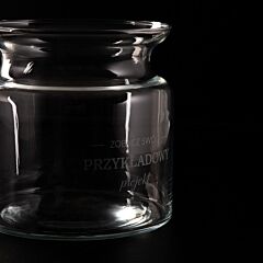 Dekoracyjny szklany wazon z personalizacją PREZENT NA 40 URODZINY