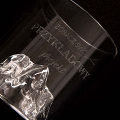 Personalizowana szklanka do whisky PREZENT DLA ROWERZYSTY