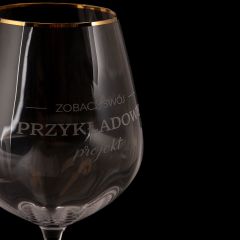 Personalizowany kieliszek do wina transparentny PREZENT DLA PRACOWNIKA