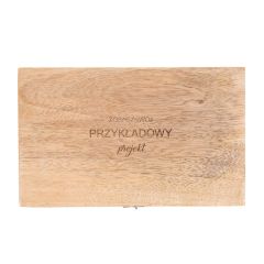 Drewniana szkatułka 22x14x8 cm z grawerem PREZENT DLA MAMY