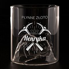 Personalizowana szklanka do whisky PREZENT DLA GÓRNIKA