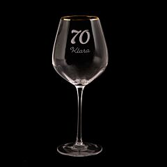 Kieliszek do wina personalizowany PREZENT NA 70 URODZINY