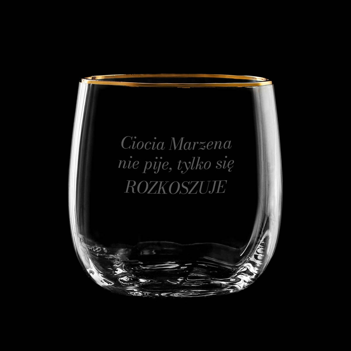 Personalizowana szklanka do drinków PREZENT DLA CIOCI
