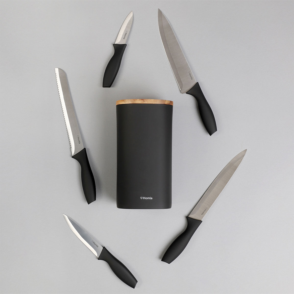 Personalizowany zestaw noży w czarnym bloku PREZENT DLA BOKSERKI