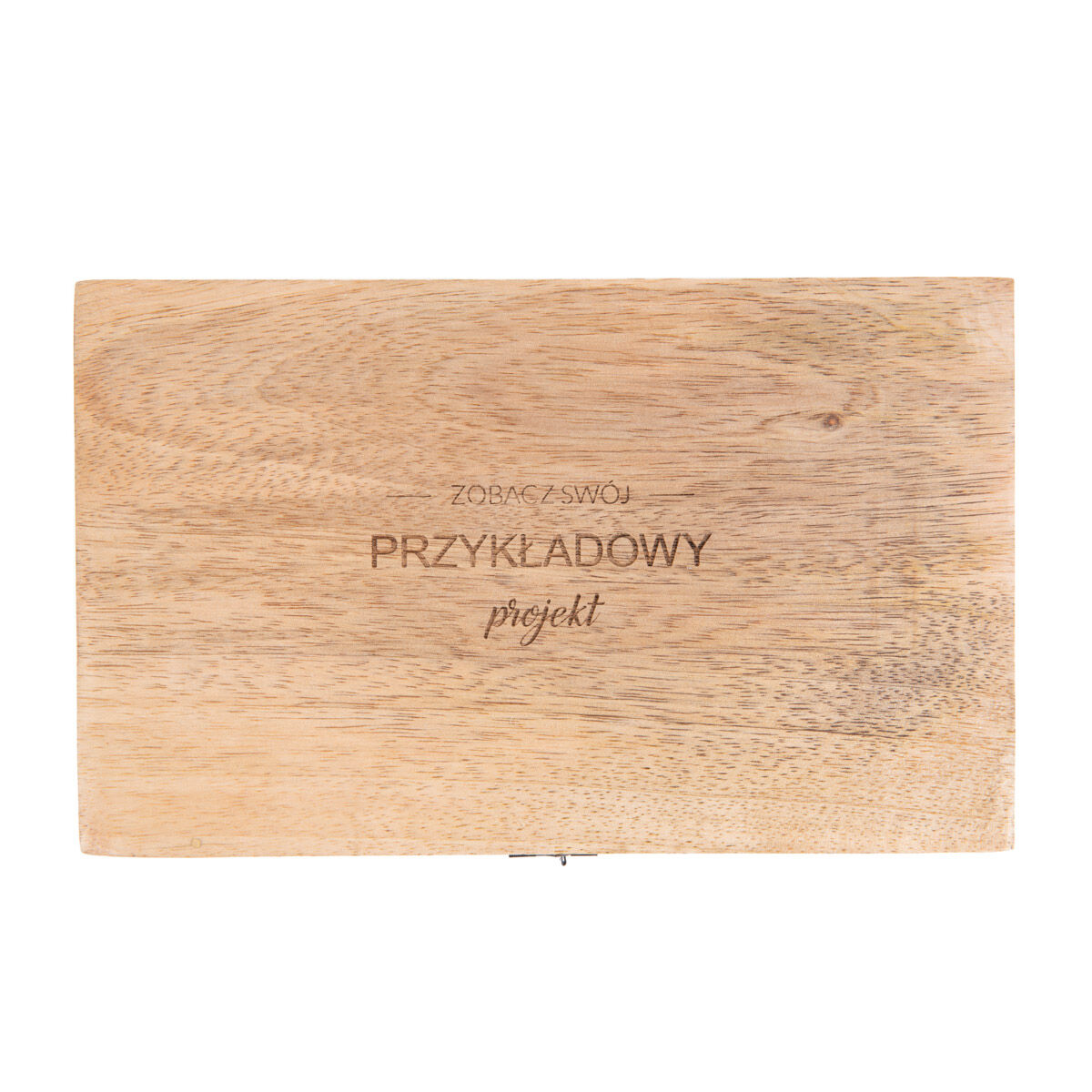 Personalizowna drewniana szkatułka 22x14x8 cm NA NOWE MIESZKANIE