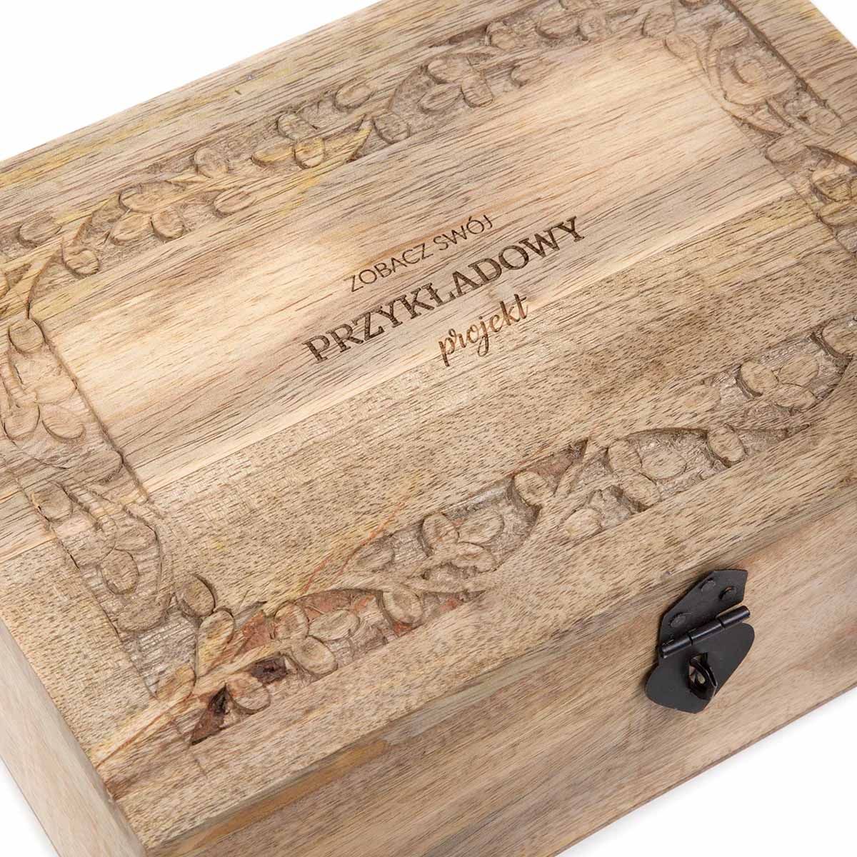 Duże pudełko na pamiątki PREZENT DLA LEKARZA z grawerem