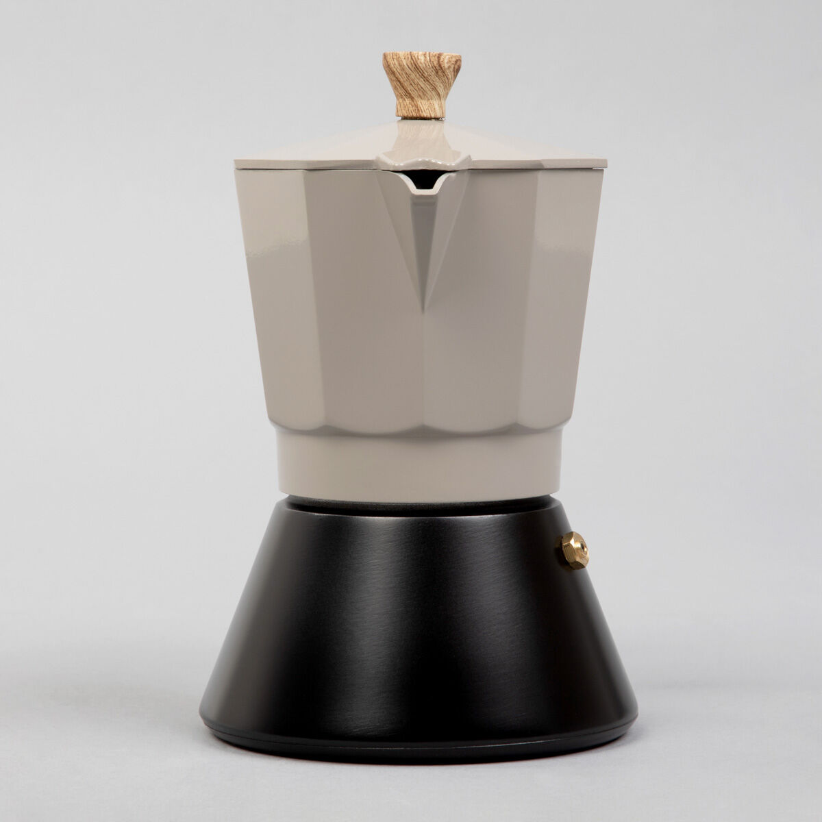 Personalizowana czarno-szara kawiarka 6 cup PREZENT NA DZIEŃ OJCA