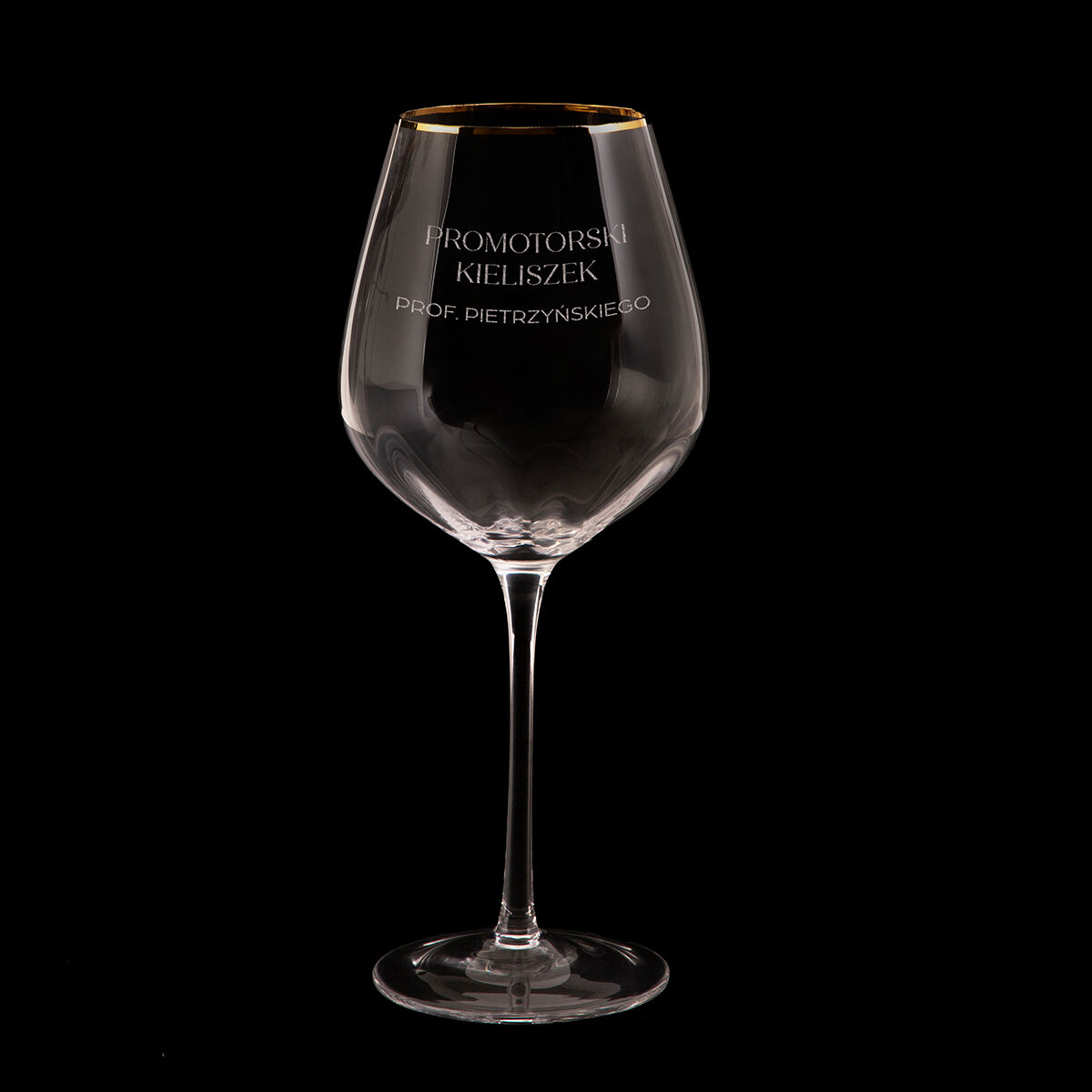 Kieliszek do wina z grawerem transparentny PREZENT DLA PROMOTORKI